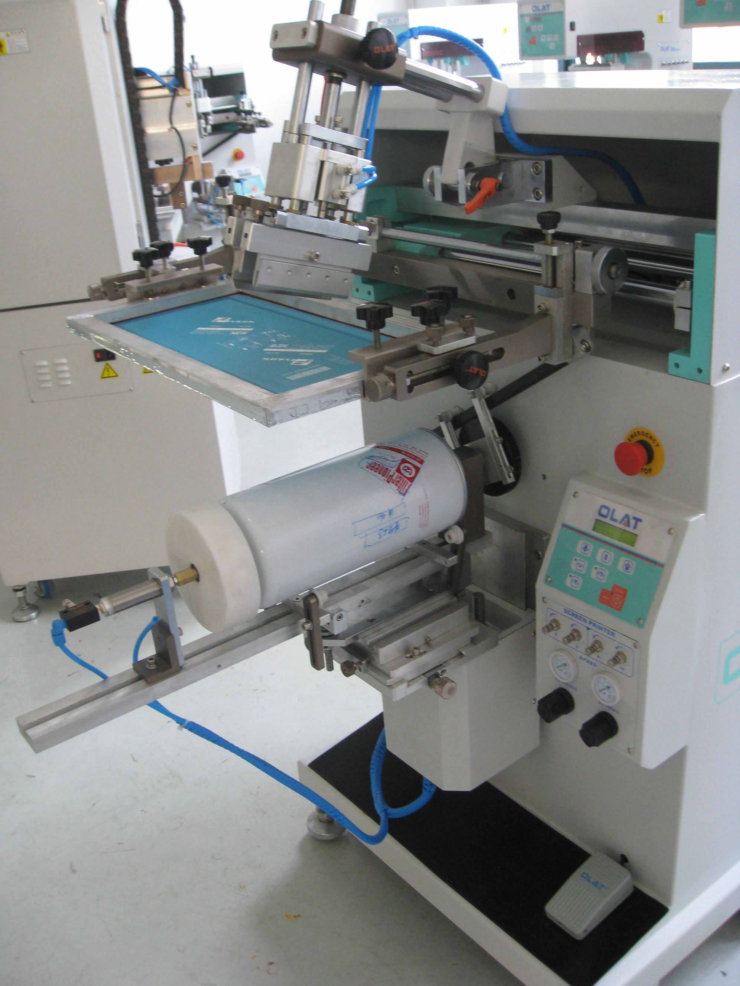 滤清器印刷设备 欧莱特圆面网印机/丝印机 印刷耗材网版油墨供应